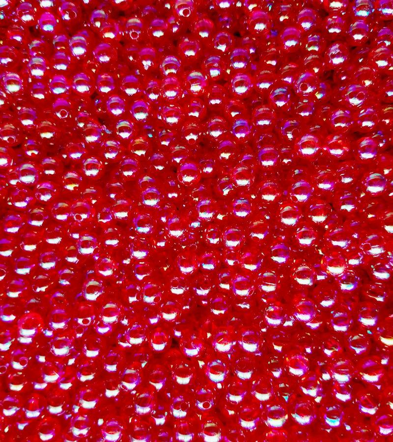AB6-Pearl Ruby Red Beads