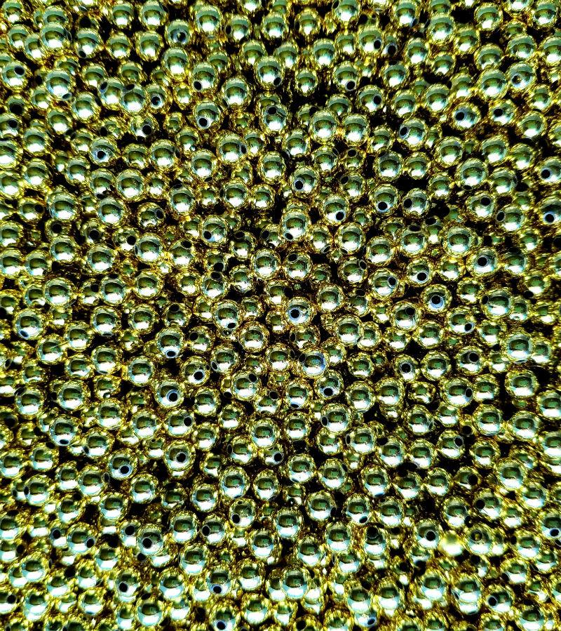 D1-Metallic Gold Beads