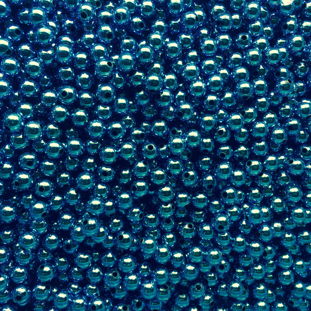 D13-Metallic Blue Beads