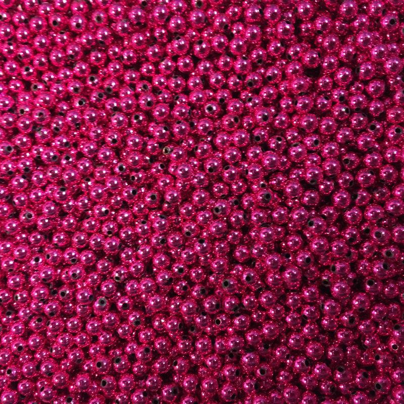 D7-Metallic Fuchsia Beads