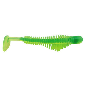 3.25" Chartreuse /Green Core Pulse Paddle Tail