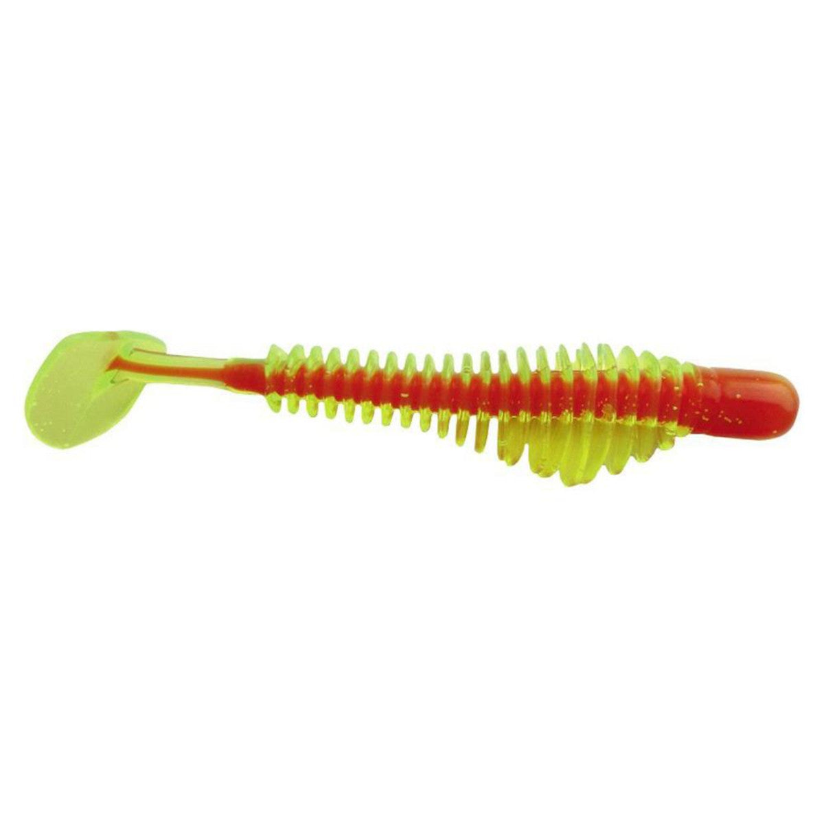 3.25" Char/Orange Core Pulse Paddle Tail