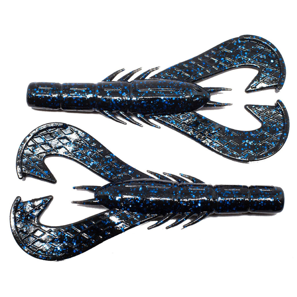 Krackin Craw Blk/Blue Flake 4 inch