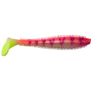 UV Pink Tiger Spikey Shad 6 cm