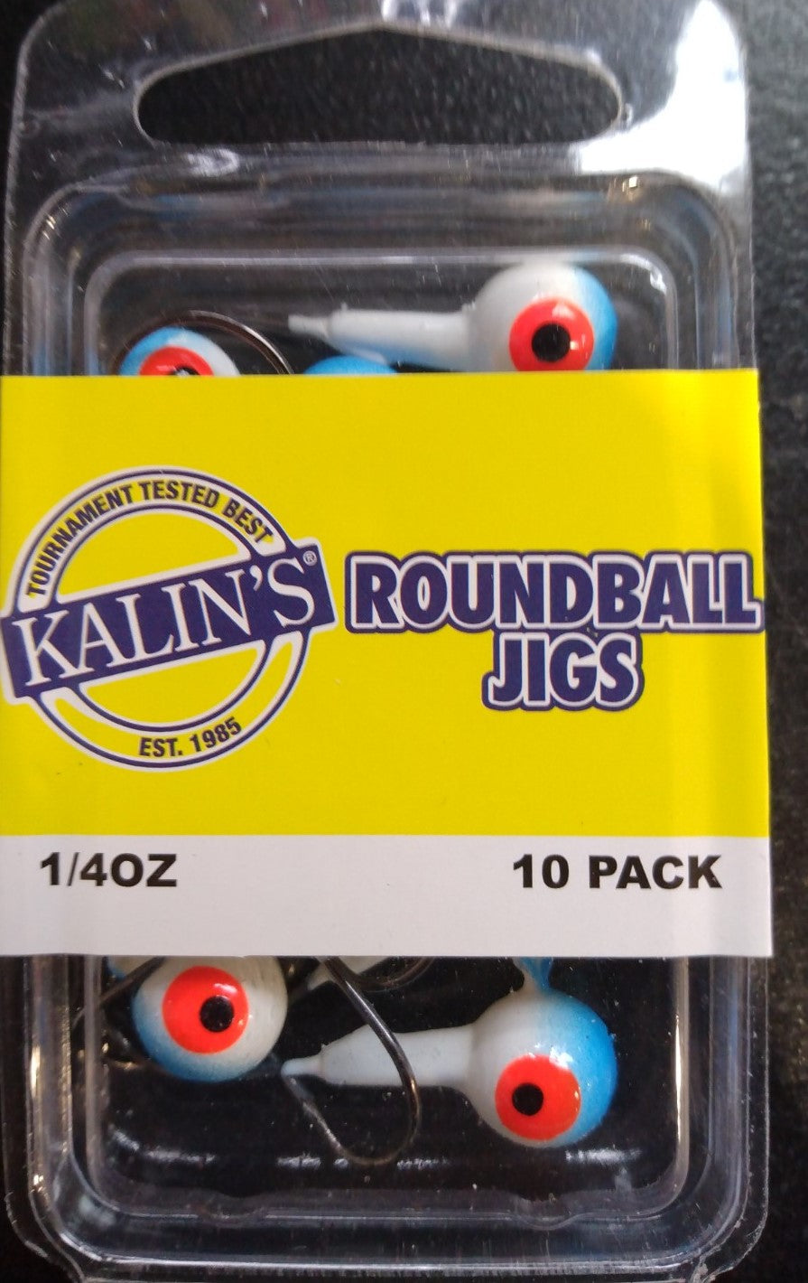 Blue/White Kalin Roundball Jig