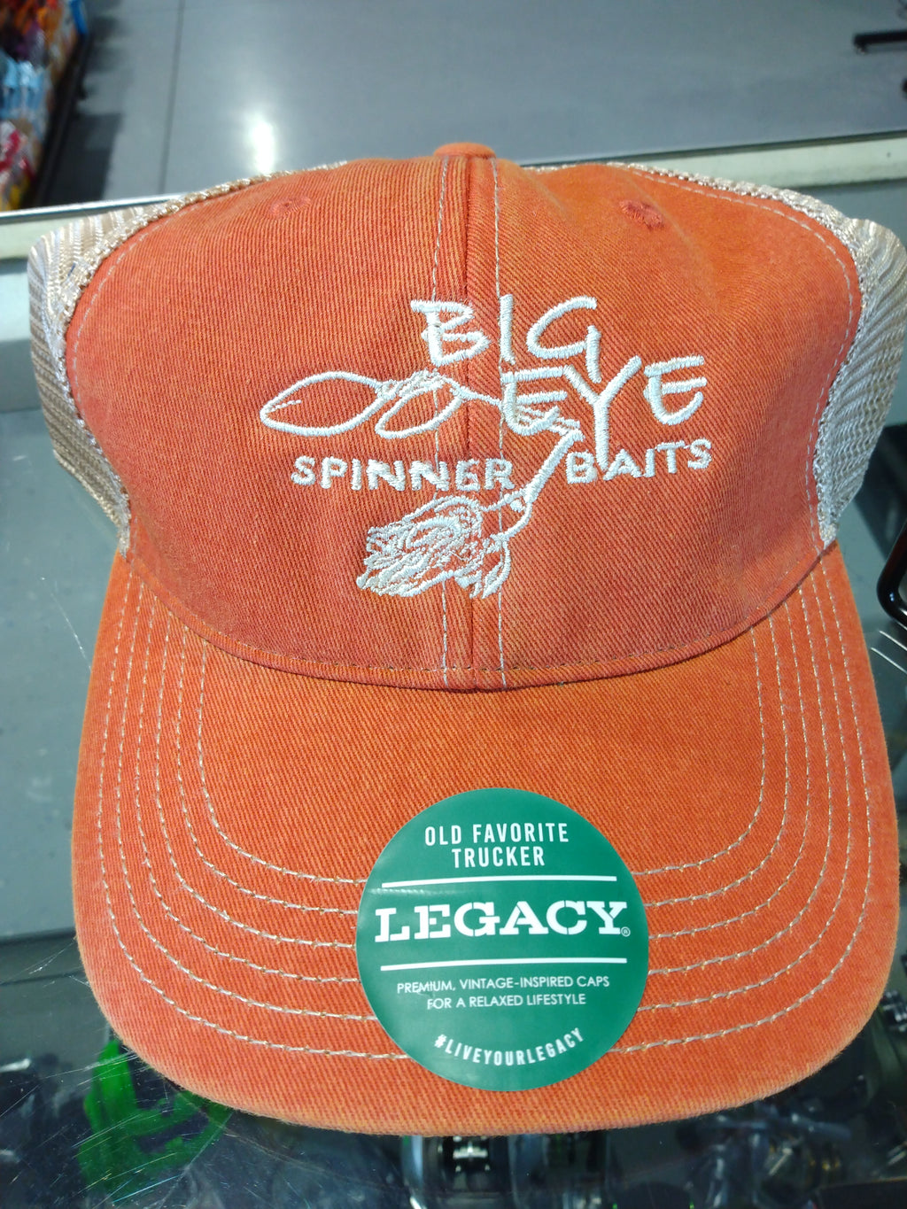 Legacy Trucker Cap Orange Embroidery