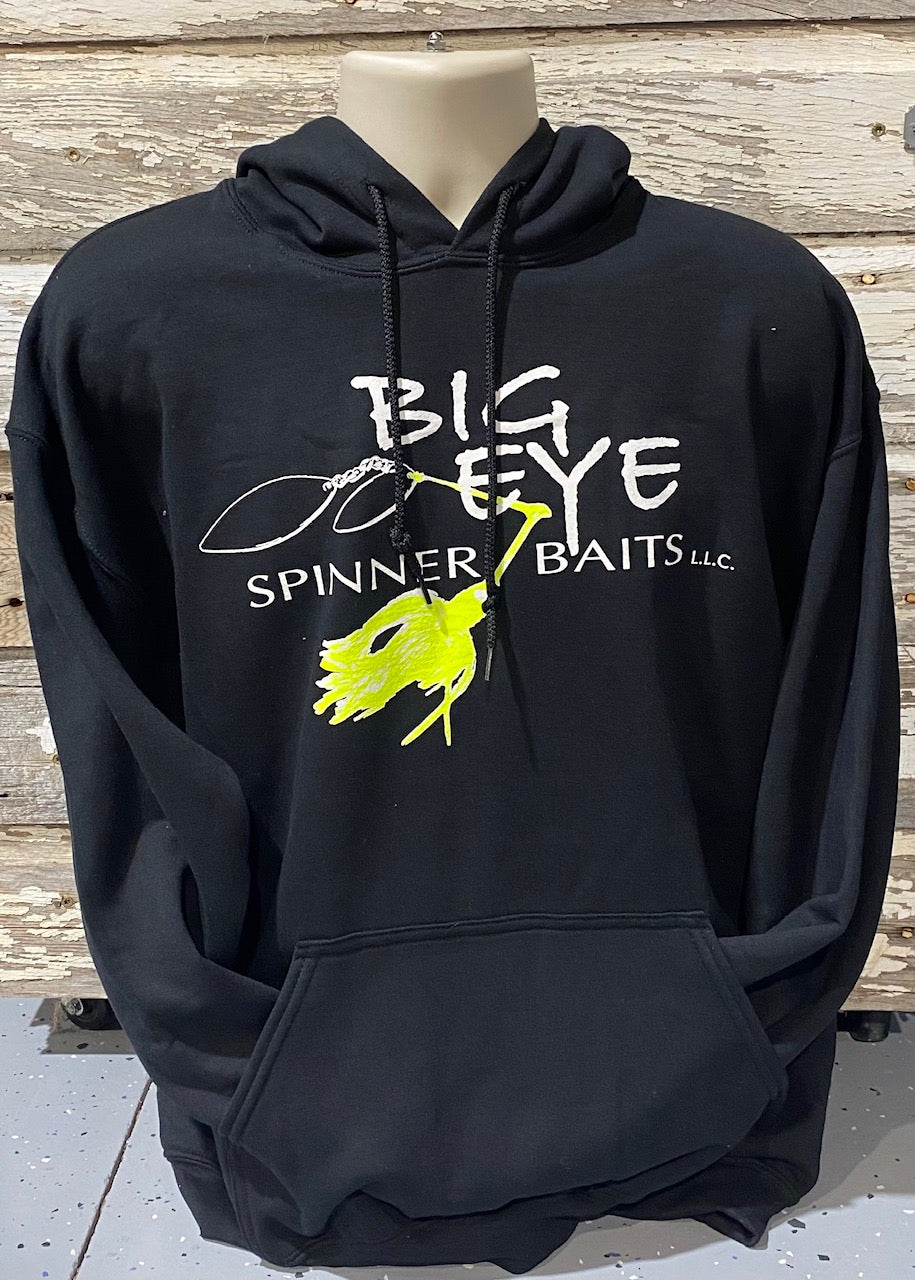 Black Hoodies w/White & Chartreuse  Spinnerbait
