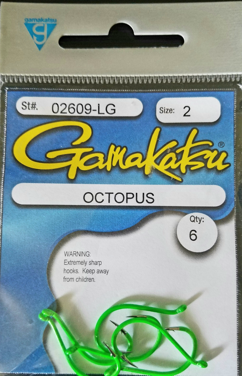 Gamakatsu Lime Green Hooks