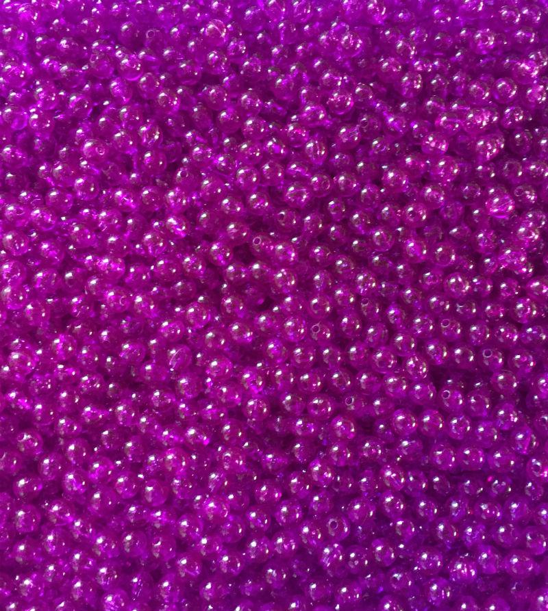 PL28-Plain Transparent Purple Beads