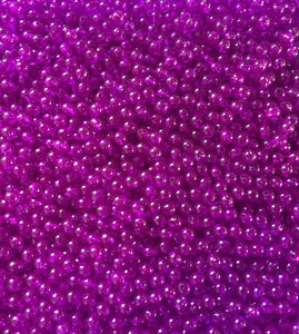 PL28-Plain Transparent Purple Beads