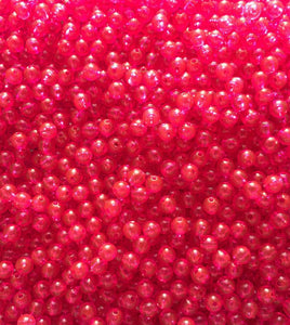 PL9-Plain Transparent Fuchsia Beads