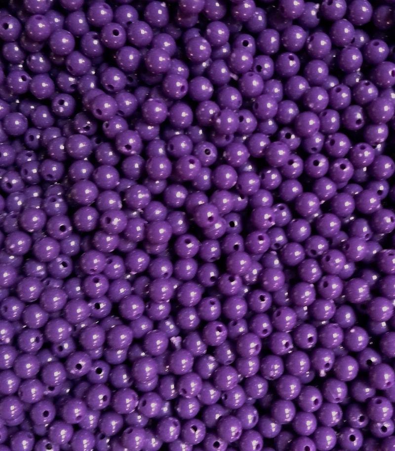 Plain Deep Purple Beads