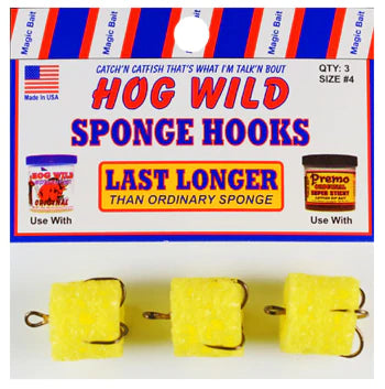Hog Wild Sponge Hooks Sz 6 – Big Eye Spinnerbaits