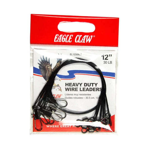 Eagle Claw HD Wire Leader 12"