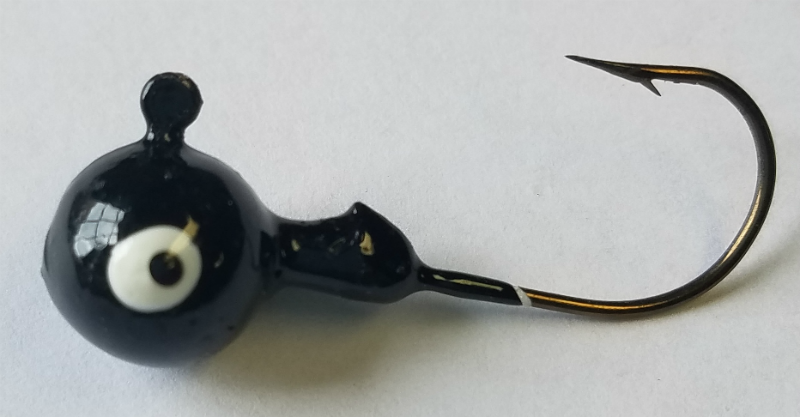 Black Round Head Jig