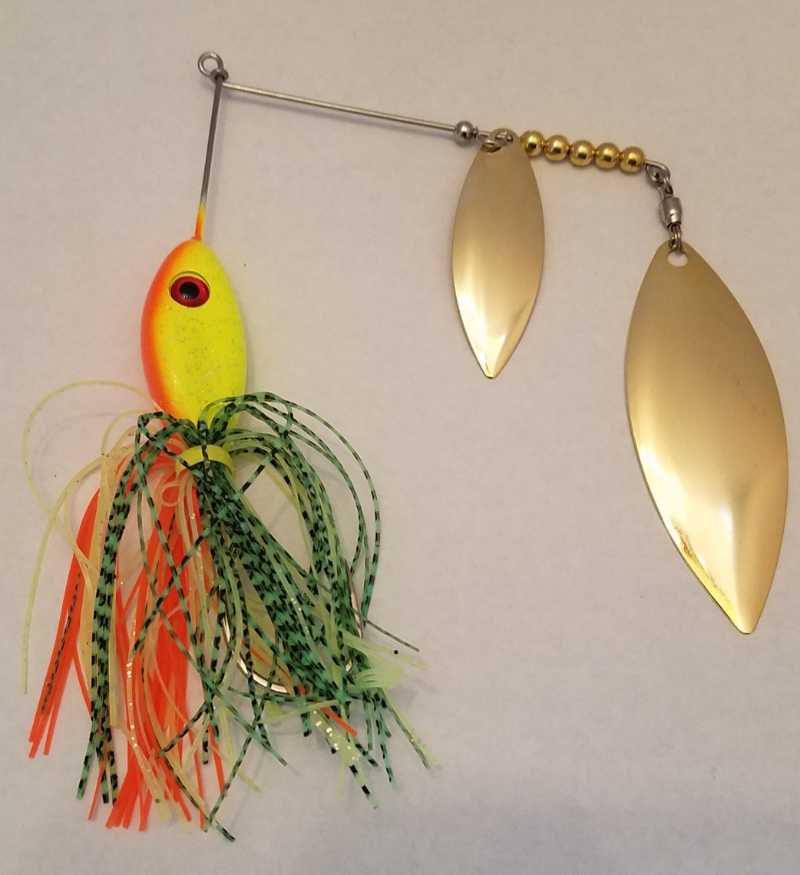 Fire Tiger/Gold Spinnerbaits – Big Eye Spinnerbaits
