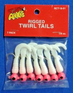Wht/Pink Head Arkie Rigged Twirl Tails